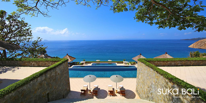 絕美的三層無邊際泳池